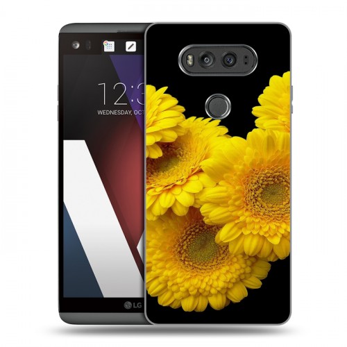 Дизайнерский пластиковый чехол для LG V20 Герберы