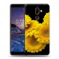 Дизайнерский пластиковый чехол для Nokia 7 Plus Герберы