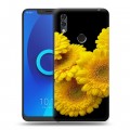 Дизайнерский силиконовый чехол для Alcatel 5V Герберы