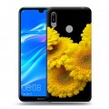 Дизайнерский пластиковый чехол для Huawei Y6 (2019) Герберы