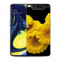 Дизайнерский пластиковый чехол для Samsung Galaxy A80 Герберы