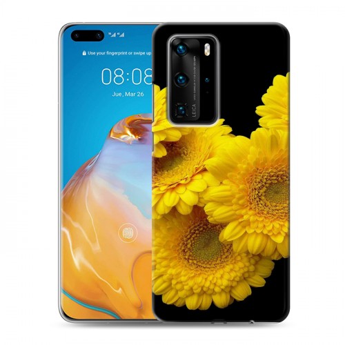 Дизайнерский пластиковый чехол для Huawei P40 Pro Герберы