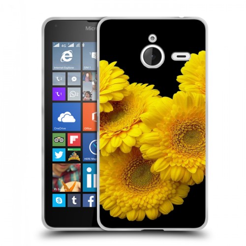 Дизайнерский пластиковый чехол для Microsoft Lumia 640 XL Герберы