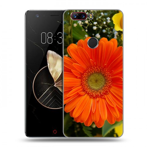 Дизайнерский пластиковый чехол для ZTE Nubia Z17 Герберы