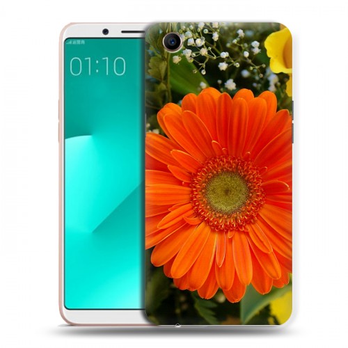 Дизайнерский пластиковый чехол для OPPO A83 Герберы