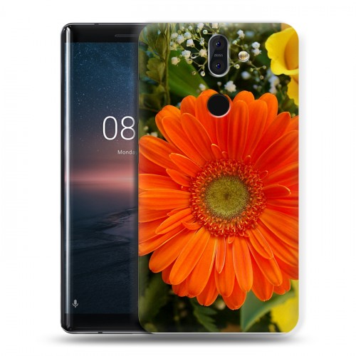 Дизайнерский пластиковый чехол для Nokia 8 Sirocco Герберы