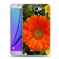 Дизайнерский пластиковый чехол для Samsung Galaxy Note 2 Герберы