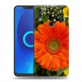 Дизайнерский силиконовый чехол для Alcatel 5V Герберы