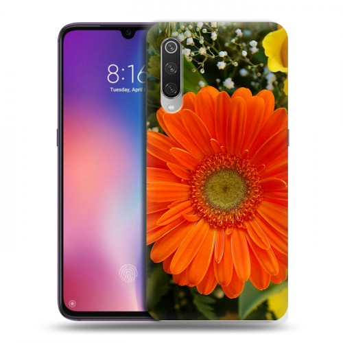 Дизайнерский силиконовый с усиленными углами чехол для Xiaomi Mi9 Герберы