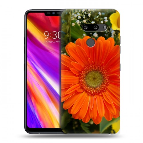 Дизайнерский пластиковый чехол для LG G8 ThinQ Герберы