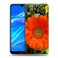 Дизайнерский пластиковый чехол для Huawei Y6 (2019) Герберы