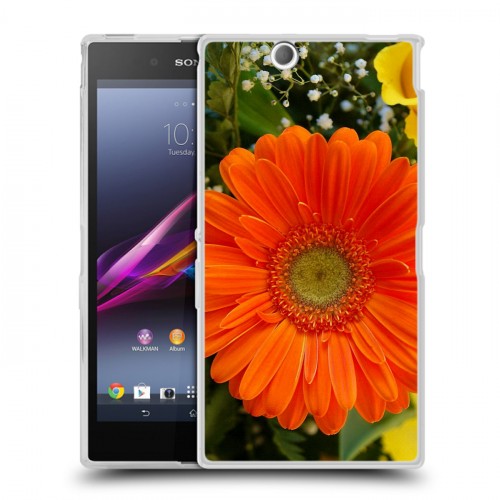 Дизайнерский пластиковый чехол для Sony Xperia Z Ultra  Герберы