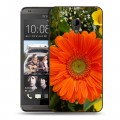 Дизайнерский пластиковый чехол для HTC Desire 700 Герберы