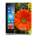 Дизайнерский пластиковый чехол для Microsoft Lumia 435 Герберы