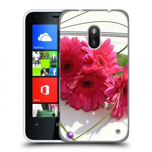 Дизайнерский пластиковый чехол для Nokia Lumia 620 Герберы