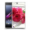 Дизайнерский пластиковый чехол для Sony Xperia Z Ultra  Герберы