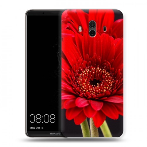 Дизайнерский пластиковый чехол для Huawei Mate 10 Герберы