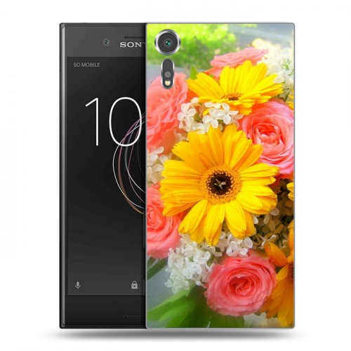 Дизайнерский пластиковый чехол для Sony Xperia XZs Герберы