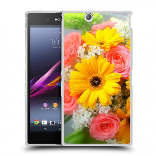 Дизайнерский пластиковый чехол для Sony Xperia Z Ultra  Герберы