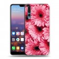 Дизайнерский силиконовый с усиленными углами чехол для Huawei P20 Pro Герберы