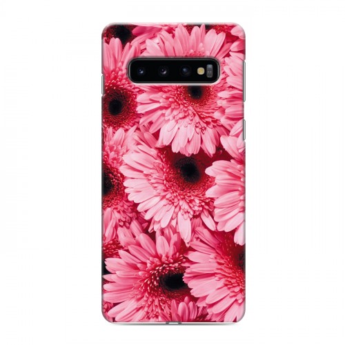 Дизайнерский силиконовый чехол для Samsung Galaxy S10 Герберы