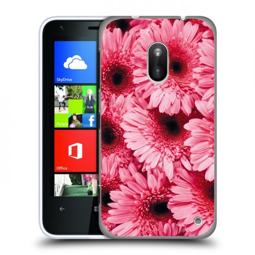 Дизайнерский пластиковый чехол для Nokia Lumia 620 Герберы