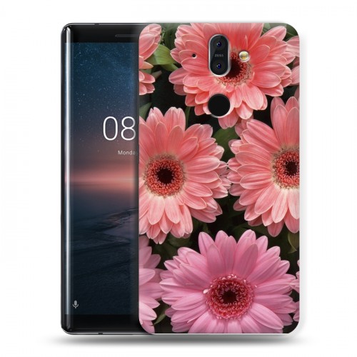 Дизайнерский пластиковый чехол для Nokia 8 Sirocco Герберы