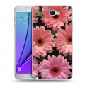 Дизайнерский пластиковый чехол для Samsung Galaxy Note 2 Герберы