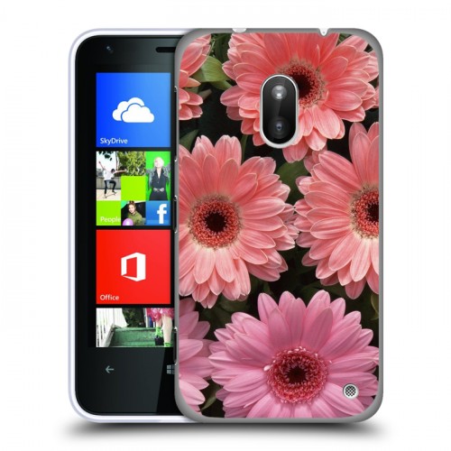 Дизайнерский пластиковый чехол для Nokia Lumia 620 Герберы