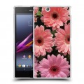 Дизайнерский пластиковый чехол для Sony Xperia Z Ultra  Герберы