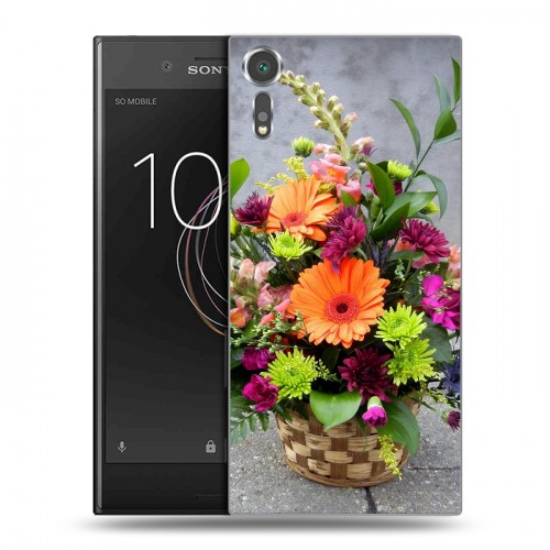 Дизайнерский пластиковый чехол для Sony Xperia XZs Герберы