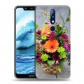 Дизайнерский силиконовый чехол для Nokia 5.1 Plus Герберы