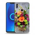 Дизайнерский силиконовый чехол для Alcatel 5V Герберы