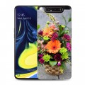 Дизайнерский пластиковый чехол для Samsung Galaxy A80 Герберы