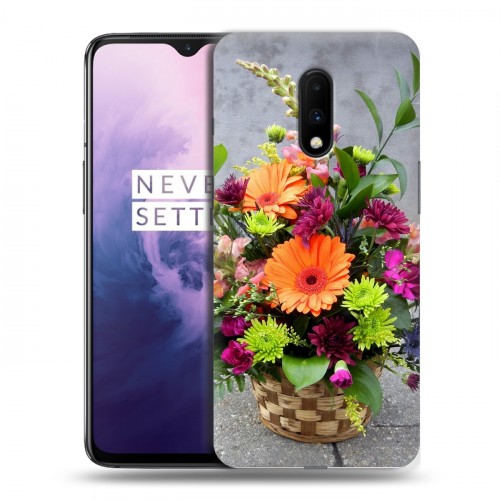 Дизайнерский пластиковый чехол для OnePlus 7 Герберы