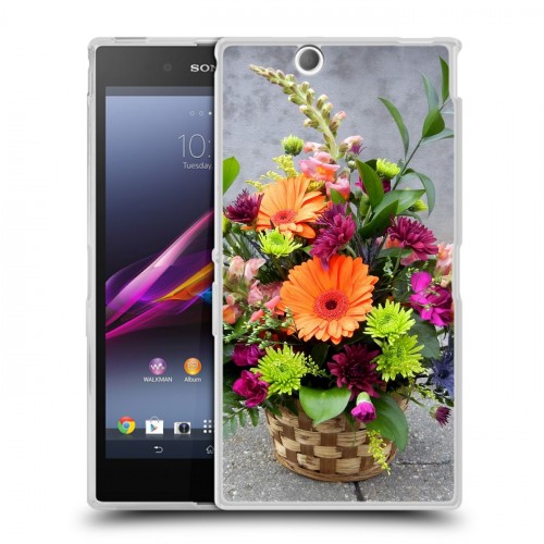 Дизайнерский пластиковый чехол для Sony Xperia Z Ultra  Герберы