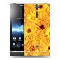 Дизайнерский пластиковый чехол для Sony Xperia S Герберы