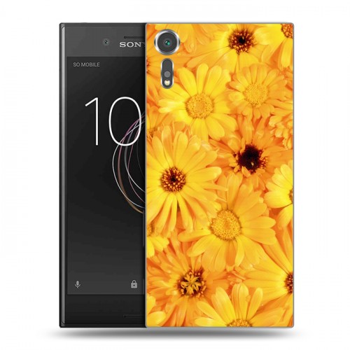 Дизайнерский пластиковый чехол для Sony Xperia XZs Герберы