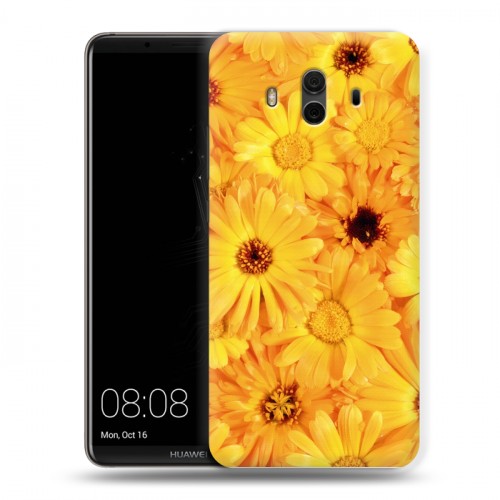 Дизайнерский пластиковый чехол для Huawei Mate 10 Герберы