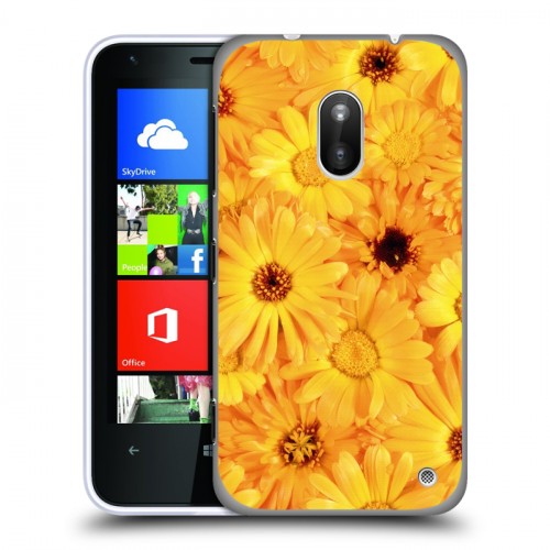 Дизайнерский пластиковый чехол для Nokia Lumia 620 Герберы