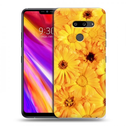 Дизайнерский пластиковый чехол для LG G8 ThinQ Герберы