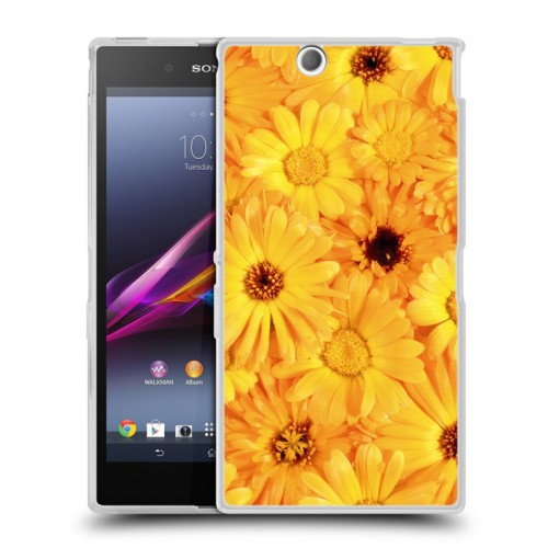 Дизайнерский пластиковый чехол для Sony Xperia Z Ultra  Герберы