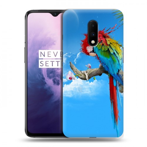 Дизайнерский пластиковый чехол для OnePlus 7 Попугаи