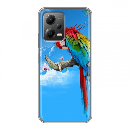 Дизайнерский силиконовый чехол для Xiaomi Poco X5 Попугаи