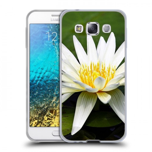 Дизайнерский пластиковый чехол для Samsung Galaxy E5 Кувшинки