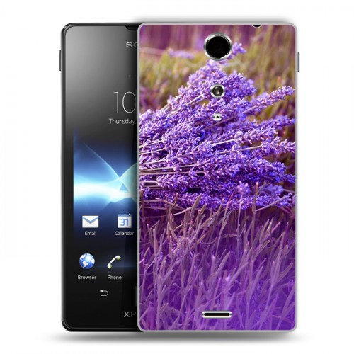 Дизайнерский пластиковый чехол для Sony Xperia TX Лаванда