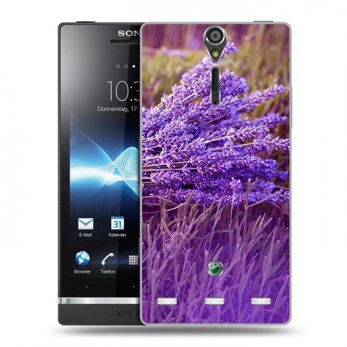 Дизайнерский пластиковый чехол для Sony Xperia S Лаванда