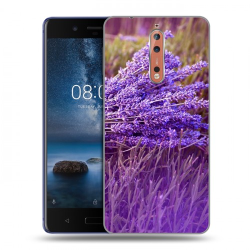 Дизайнерский пластиковый чехол для Nokia 8 Лаванда