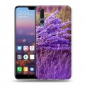 Дизайнерский силиконовый с усиленными углами чехол для Huawei P20 Pro Лаванда