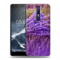 Дизайнерский пластиковый чехол для Nokia 5.1 Лаванда